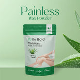 Be Bold Painless Wax Powder – Aloe Vera Flavour | Herbal Hair Removal Powder | Soothing & Gentle Skin Care (100gm)