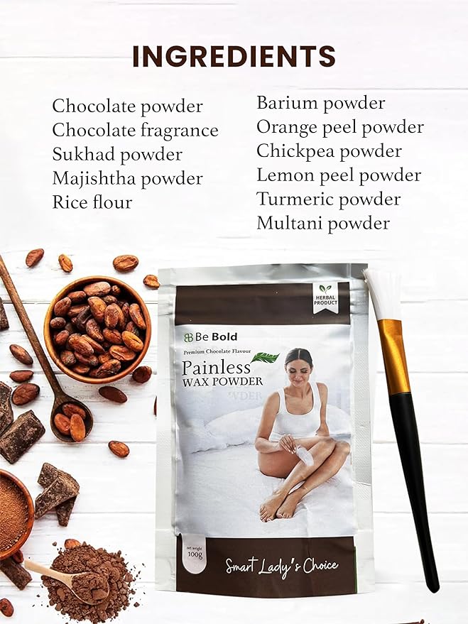 Be Bold Chocolate Wax Powder for Men and Women