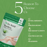 Be Bold Painless Wax Powder – Aloe Vera Flavour | Herbal Hair Removal Powder | Soothing & Gentle Skin Care (100gm)