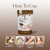 Be Bold Painless Wax Powder – Men Wax – Chocolate Flavour Herbal Hair Removal Powder | Gentle & Skin-Friendly | (100gm)