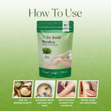 Be Bold Painless Wax Powder – Neem Flavour | Herbal Hair Removal Powder | Purifying & Gentle Skin Care (100gm)