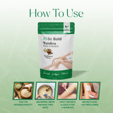 Be Bold Painless Wax Powder – Sandalwood Flavour | Herbal Hair Removal Powder | For Smooth & Soft Skin (100gm)