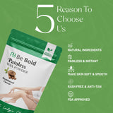 Be Bold Painless Wax Powder – Sandalwood Flavour | Herbal Hair Removal Powder | For Smooth & Soft Skin (100gm)