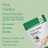 Be Bold Painless Wax Powder – Sandalwood Flavour | Herbal Hair Removal Powder | For Smooth & Soft Skin (100gm)